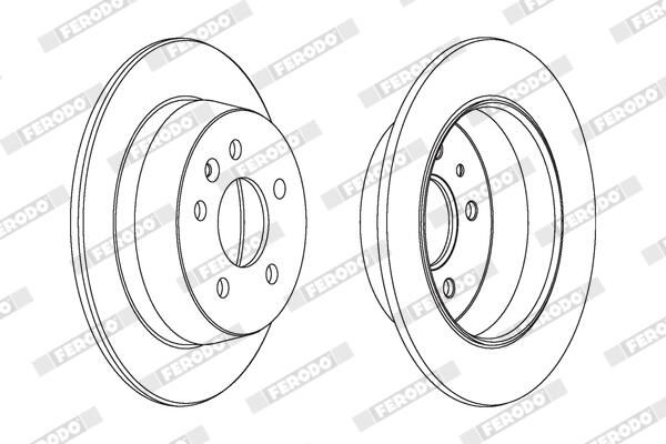 FERODO DDF861C Brake Disc