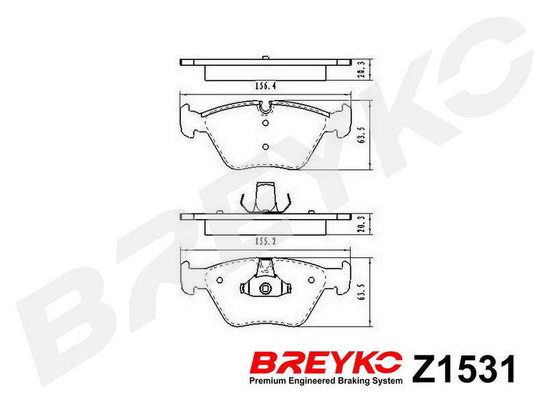 DAVID VASCO Z1531 Brake Pad Set, disc brake