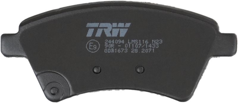 TRW GDB1673 Brake Pad Set, disc brake