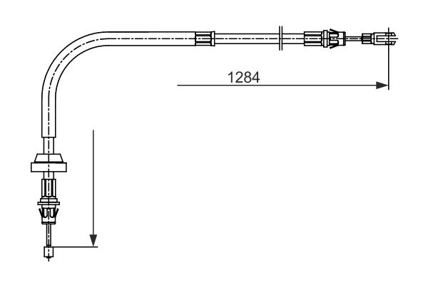 BOSCH 1 987 482 756 Cable Pull, parking brake