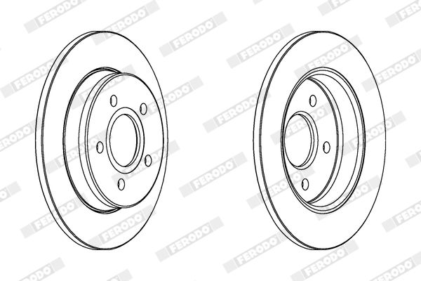 Гальмівний диск, Ferodo DDF1226C