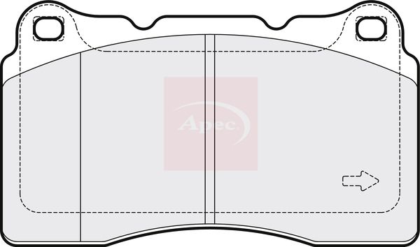APEC Brake Pad Set, disc brake PAD2067