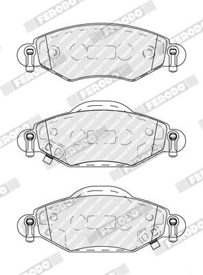 FERODO FDB1513 Brake Pad Set, disc brake