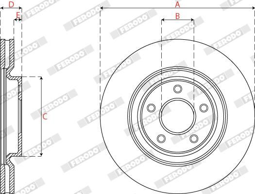 FERODO DDF2785C-1 Brake Disc