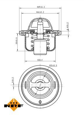 NRF 725076 Thermostat, coolant