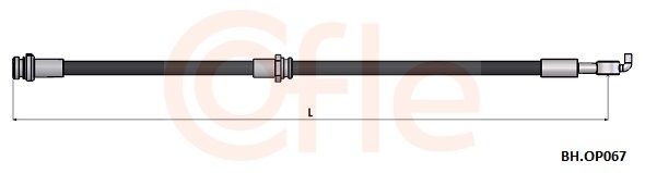 COFLE fékcső 92.BH.OP067
