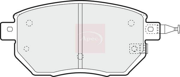 APEC Brake Pad Set, disc brake PAD1364