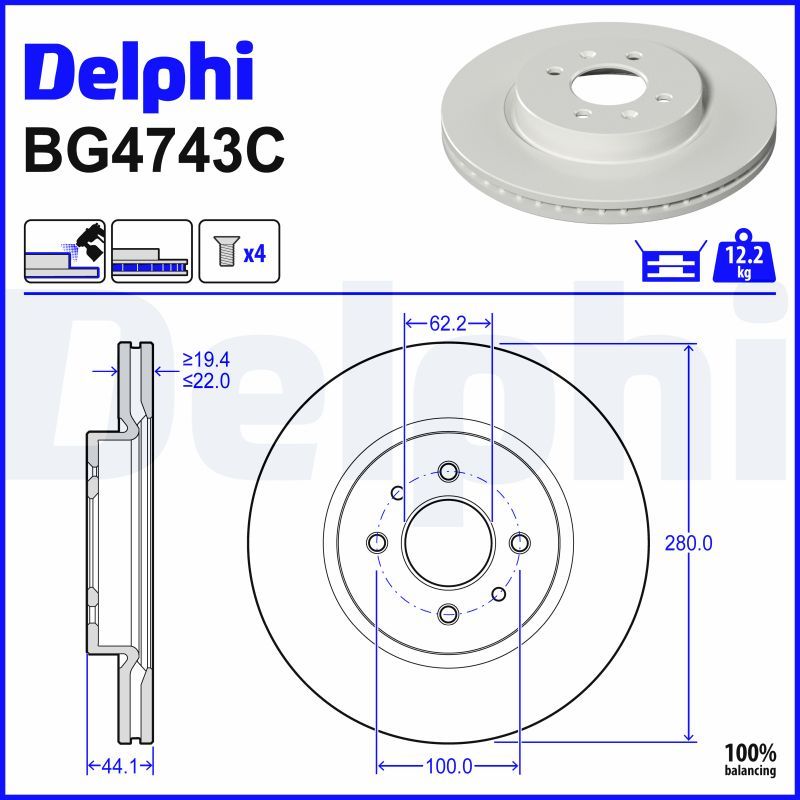 Piduriketas, DELPHI BG4743C