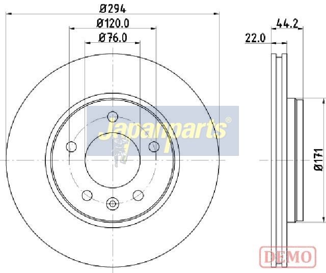 спирачен диск JAPANPARTS