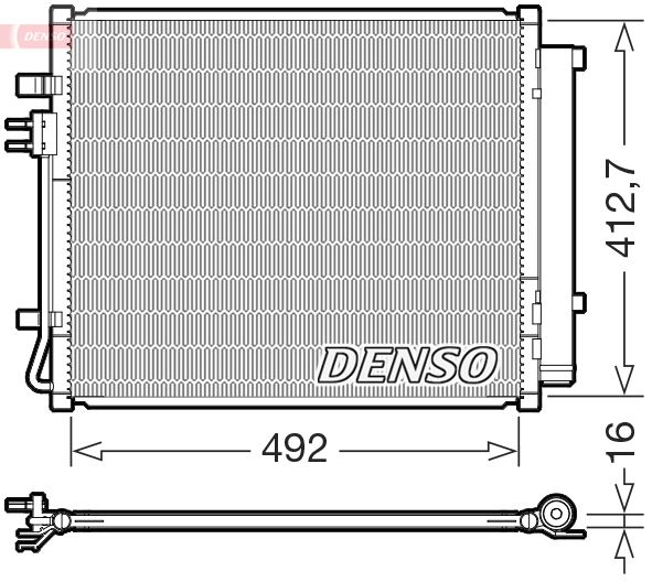 DENSO kondenzátor, klíma DCN43015