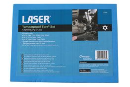 Laser Tools Long Tamperproof Torx� Socket Bit Set 1/4