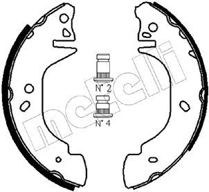 Комплект гальмівних колодок, Metelli 53-0122