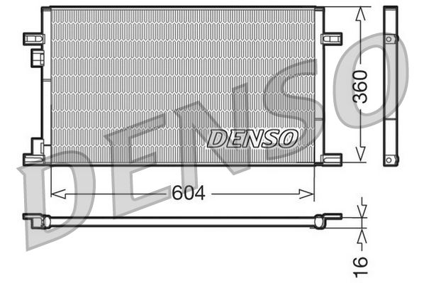 DENSO kondenzátor, klíma DCN23019