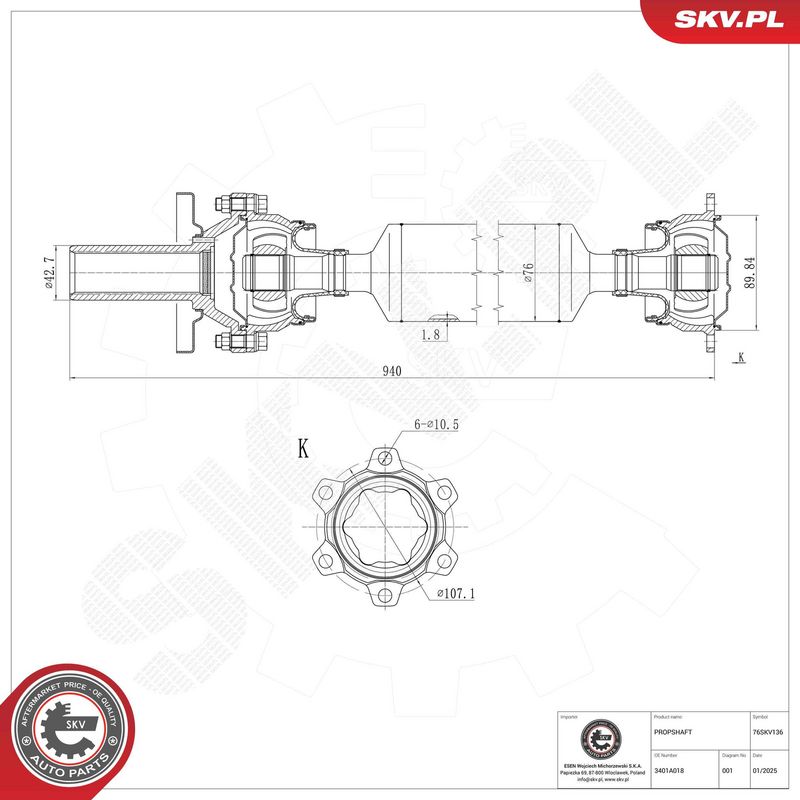 Veovõll, ESEN SKV 76SKV136