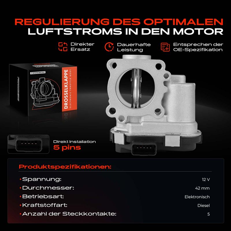 Frankberg 5481FB0043701 Throttle Body