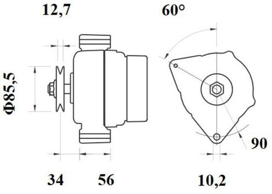 Product Image - Dynamo / alternator - MG144 - MAHLE