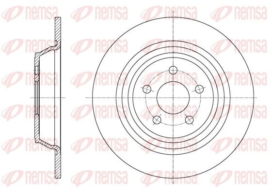 Гальмівний диск, Remsa 61604.00
