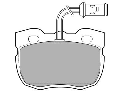 DELPHI LP730 Brake Pad Set, disc brake