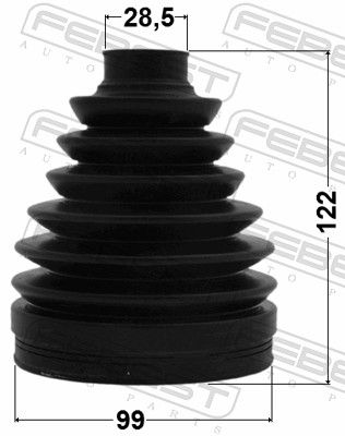 FEBEST 0117P-GSL20 Bellow, drive shaft