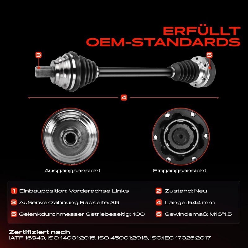 Frankberg 5481FB0010340 Drive Shaft