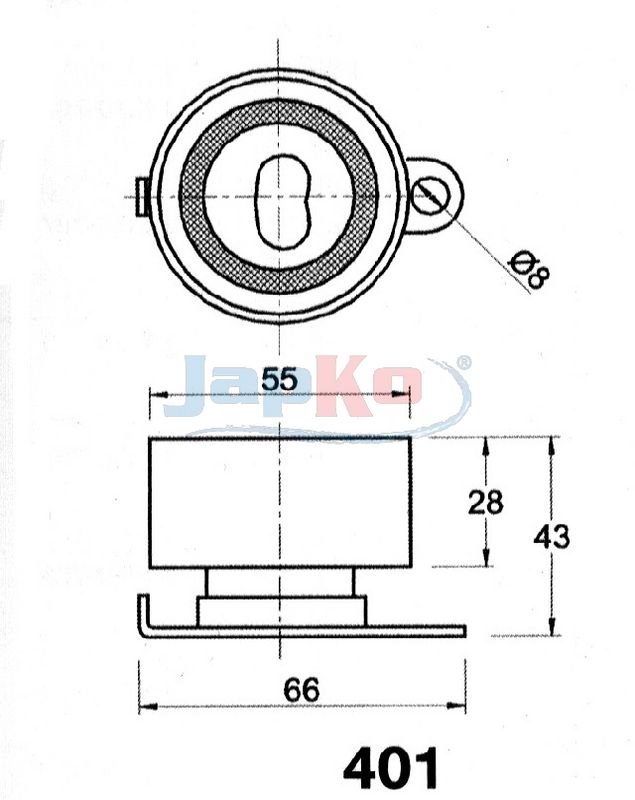 JAPKO 45401 Tensioner, timing belt