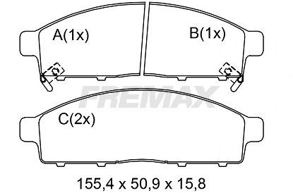 FREMAX FBP-0859 Brake Pad Set, disc brake