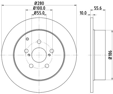 Гальмівний диск, Hella Pagid 8DD355111-671