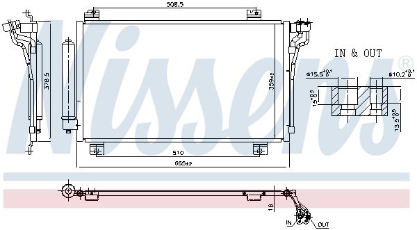 NISSENS 941246 Condenser, air conditioning