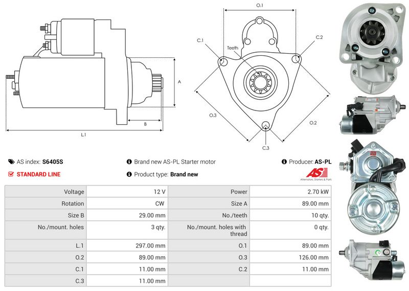 AS-PL S6405S Starter