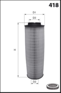 LUCAS FILTERS légszűrő LFAF247