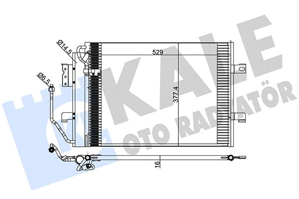 KALE Mercedes Радиатор кондиционера конденсатор W168 97-00