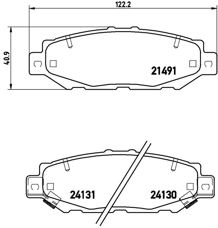 BREMBO P83038 Brake Pad Set, disc brake