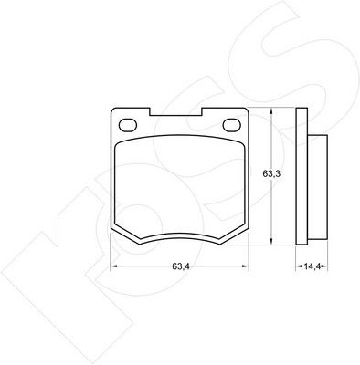 1-GNC R-020 - Brake Pad Set, disc brake