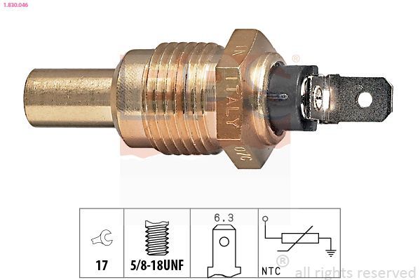 Sensor, temperatura del refrigerante