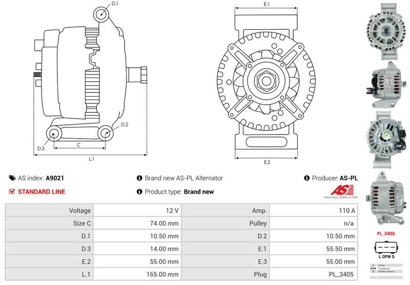 AS-PL A9021 Alternator