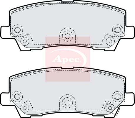 APEC Brake Pad Set, disc brake PAD2282