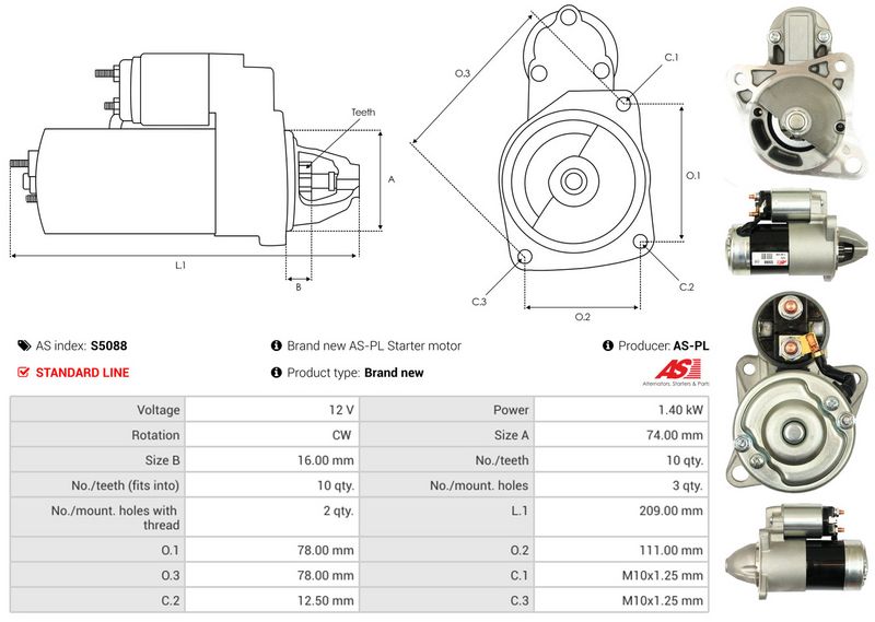 AS-PL S5088 Starter