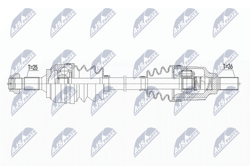 NTY hajtótengely NPW-CT-087