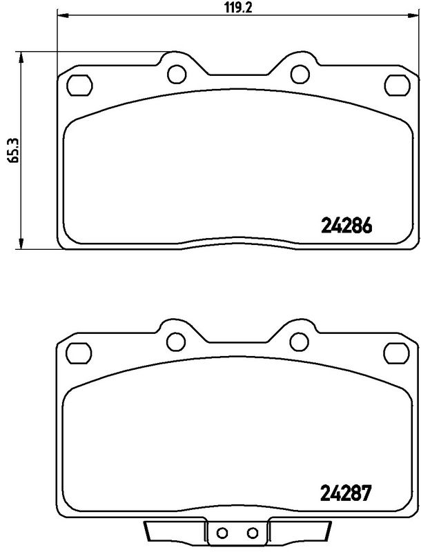 BREMBO P54019 Brake Pad Set, disc brake