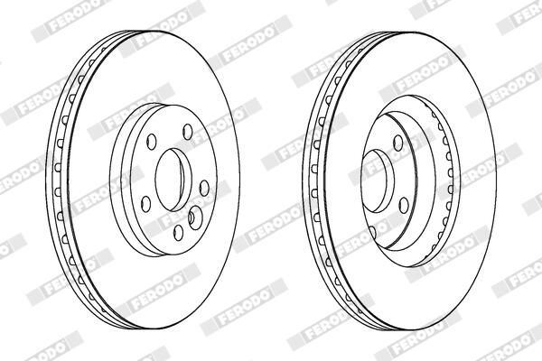 FERODO DDF1567C Brake Disc