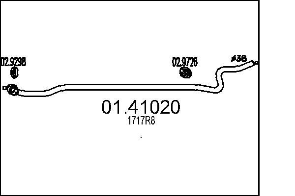 Вихлопна труба, Mts 01.41020