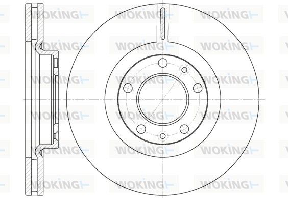 Гальмівний диск, Woking D669310