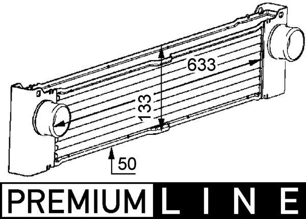 Product Image - Intercooler, inlaatluchtkoeler - CI81000P - MAHLE