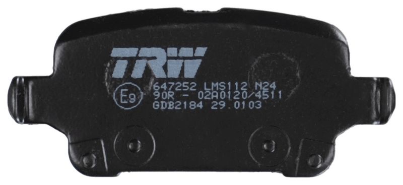 TRW GDB2184 Stabdžių trinkelių rinkinys, diskinis stabdys