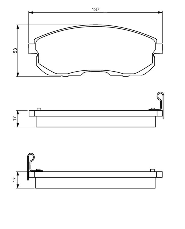 BOSCH Plaquettes de frein à disque 0 986 494 277