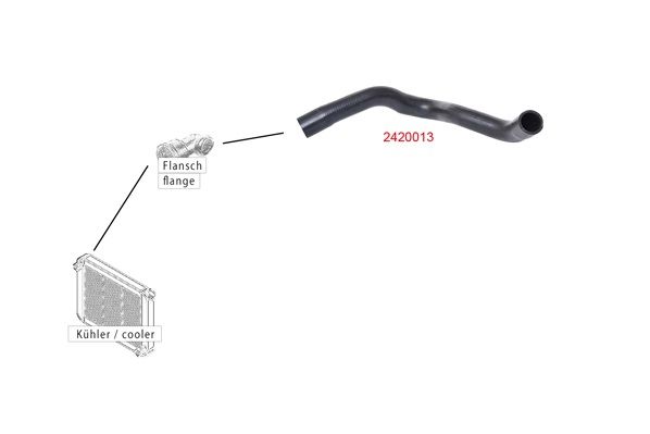 METZGER AUTOTEILE 2420013 Radiator Hose