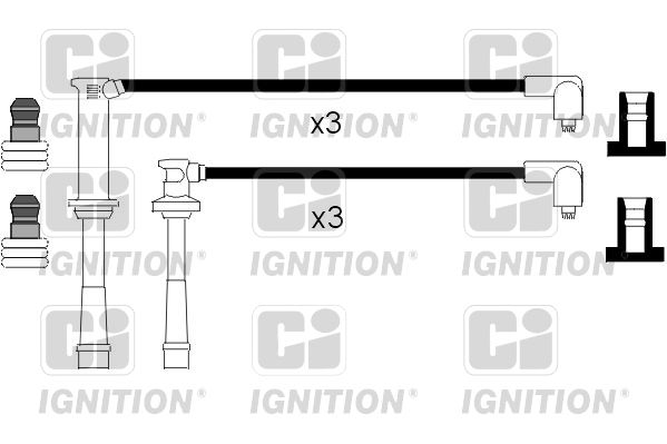 QUINTON HAZELL gyújtókábelkészlet XC1115