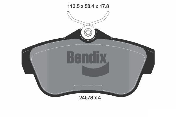 BENDIX Braking fékbetétkészlet, tárcsafék BPD1595