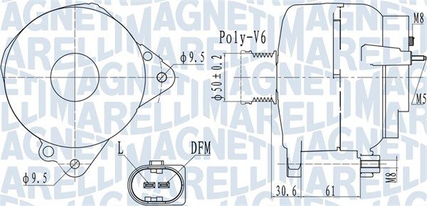 Генератор, Magneti Marelli 063732118010