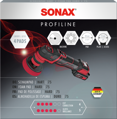 Disc suport polizor SONAX PROFILINE Foam Pad hard 75 04921410